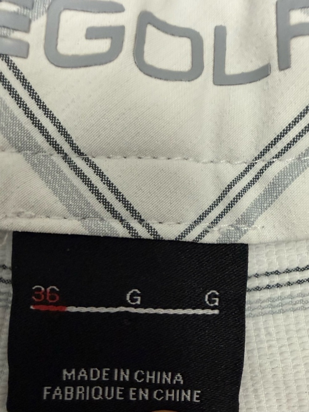 Nike Golf Dri-Fit Plaid Shorts Mens 36 White Gray Performance Stretch - Picture 7 of 13